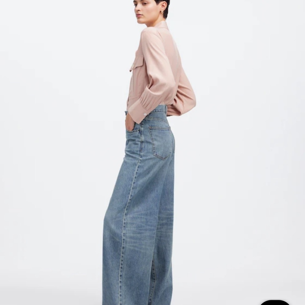Petite Superwide-Leg Jeans: Airy Denim Edition new never worn